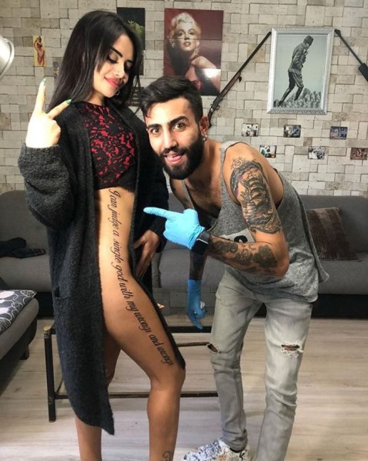 Yaptırdığı dövme de gündem olmasını sağlayan şeylerden yalnızca biriydi.