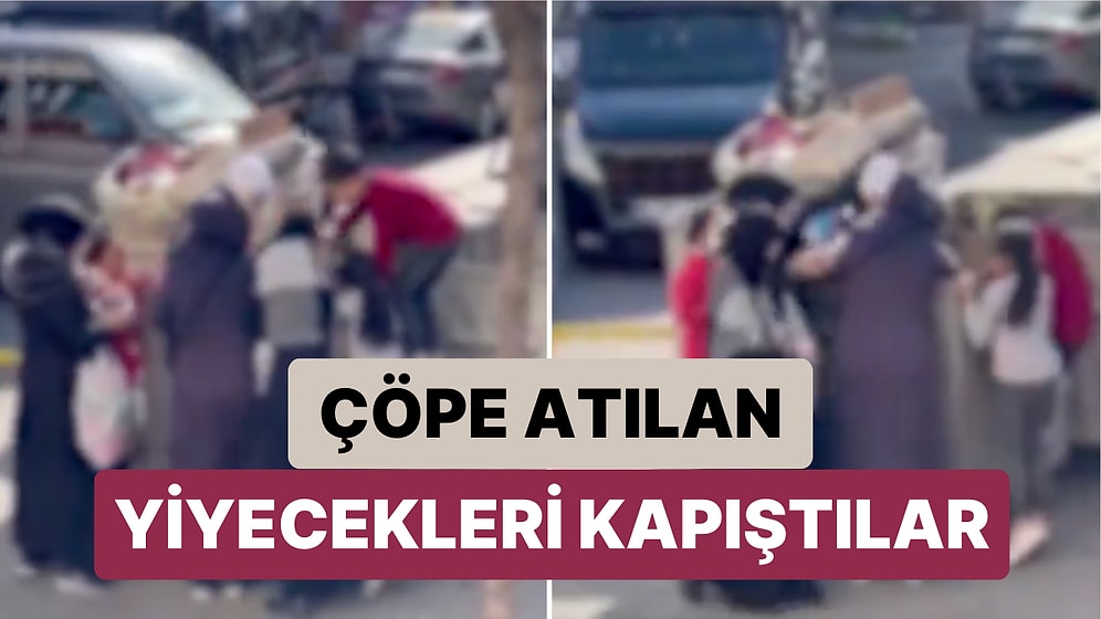 İstanbul'da Bir Zincir Market Tarafından Çöpe Atılan Tarihi Geçmiş Ürünler Vatandaşlar Tarafından Kapışıldı