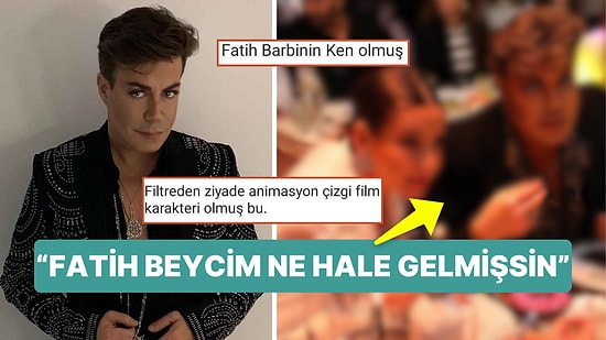 Fatih Ürek Yüzüne Filtre Uyguladığı Fotoğrafla Barbie'nin Ken'ine Benzetildi!