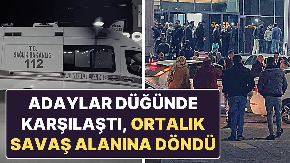 Diyarbakır'da Adaylar Düğünde Karşılaştı, Ortalık Savaş Alanına Döndü!