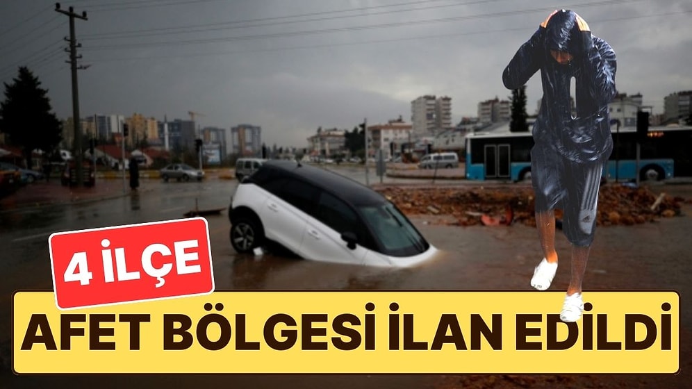 Yoğun Yağışlar Sonrasında Antalya'da 4 İlçe Afet Bölgesi İlan Edildi