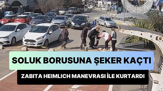 Zabıtanın Heimlich Manevrası Soluk Borusuna Şeker Kaçan Çocuğun Hayatını Kurtardı