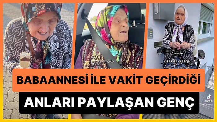 Babaannesi ile Geçirdiği Muhteşem Zamanlara Ait Paylaşımı Yüzleri Güldüren Genç