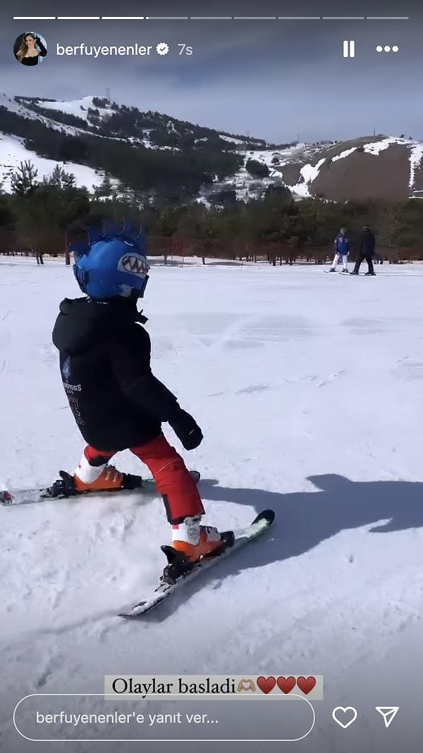 Yenenler ailesi kayak tatiline çıktı.