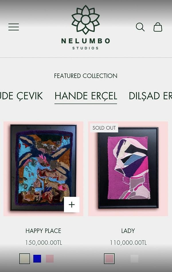 Dahası da var! Hande Erçel'in 110 bin TL'ye satışa sunulan LADY isimli eseri, sitede yer aldığı gibi satın alındı!