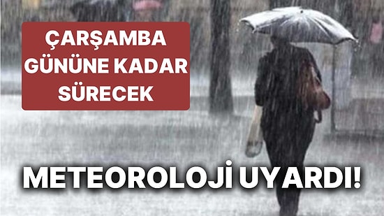 Toz Taşınımına Dikkat! Yağışlar Çarşamba Gününe Kadar Sürecek!