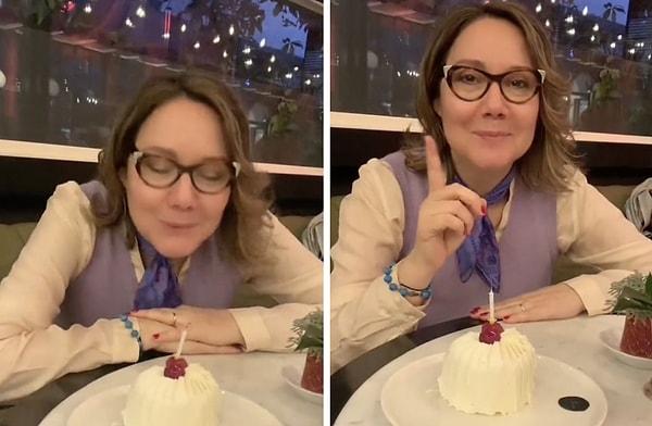 Sosyal medyada görgü kurallarını anlattığı videolar çeken Güneş Tulga, doğum günlerinde pasta mumunun nasıl üflenmesi gerektiğini gösterdi.
