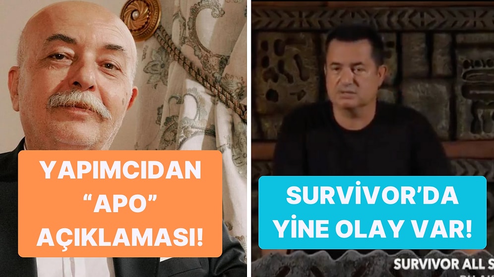 Yeni Apo Ahmet Mümtaz Taylan'a Tepkilerden Survivor'daki Büyük Olaya Televizyon Dünyasında Bugün Yaşananlar