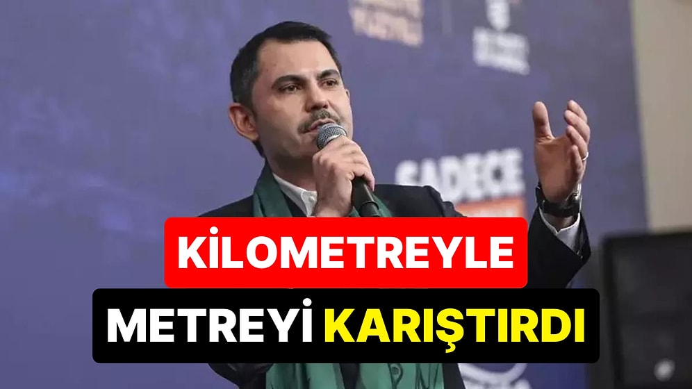 İstanbul Büyükşehir Belediyesi Adayı Murat Kurum  8 Km'yi 8 Metre Zannederek Adımla Ölçtü