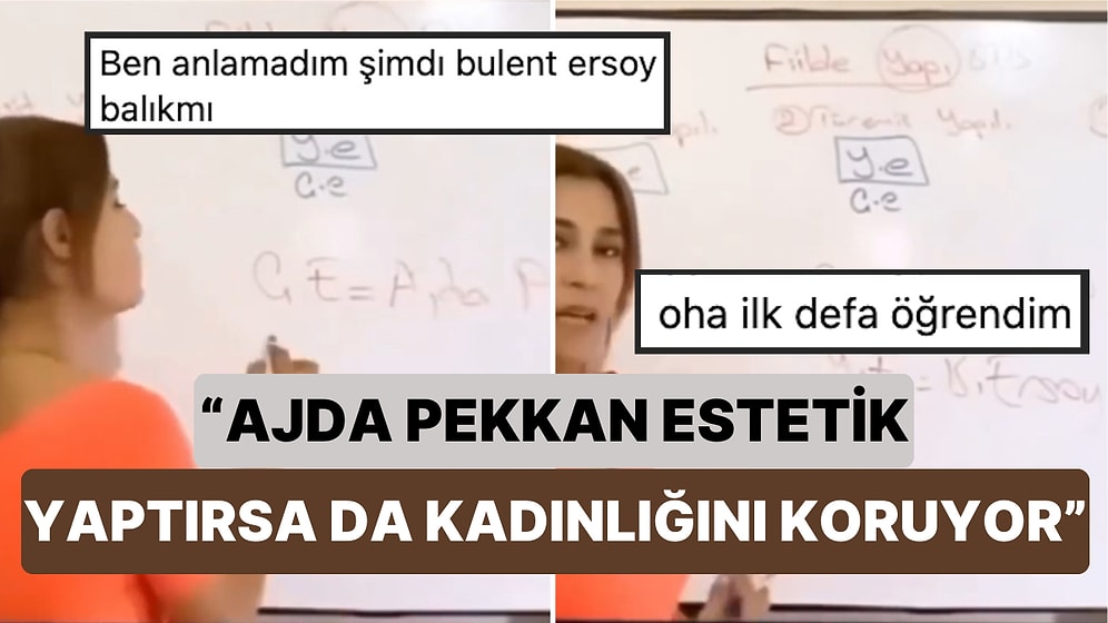 Yapım Eklerini ve Çekim Eklerini Ajda Pekkan ve Bülent Ersoy Üzerinden Anlatarak Beyin Yakan Öğretmen