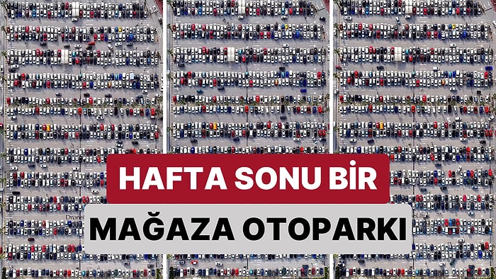 Drone ile Muazzam Çekimler Yapan Drone Operatörü Hafta Sonu Bir Mağazanın Otoparkını Havadan Görüntüledi