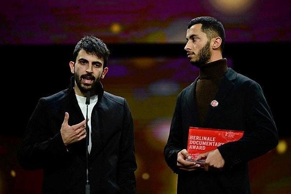 During the award acceptance, co-directors Basel Adra, a Palestinian activist, and Israeli journalist Yuval Abraham called on Germany to immediately halt arms shipments to Israel.