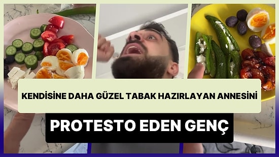 Kendisine Daha Güzel Kahvaltı Tabağı Hazırlayan Annesini 'Ayrımcı Anne İstemiyoruz' Sloganı ile Protesto Etti