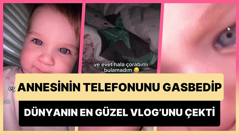 Uyuyan Annesinin Telefonunu Gasbedip Dünyanın En Güzel Vlog'unu Çeken Dünya Tatlısı Ufaklık