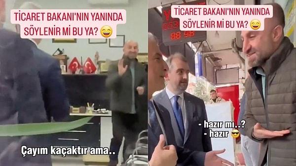 Ticaret Bakanı Ömer Bolat'ın 29 Şubat'ta gerçekleştirdiği esnaf ziyaretinde yaşadığı diyalog sosyal medyada gündem oldu.