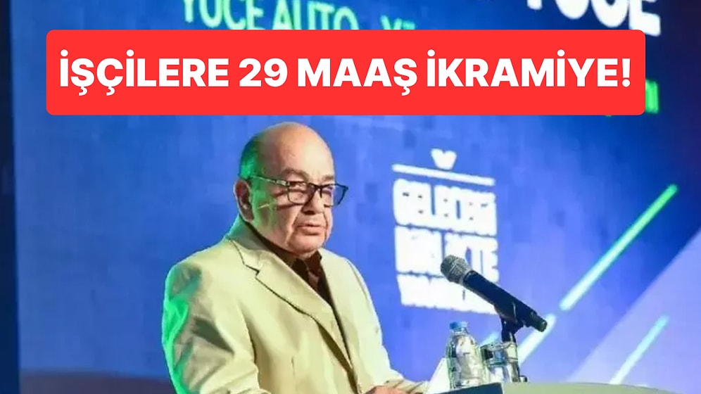 Çalışanlarını Yine Unutmadı: Ahmet Yüce’den İşçilere 29 Maaşlık İkramiye