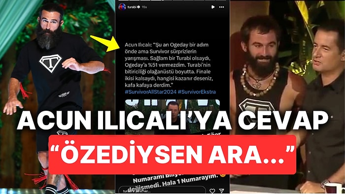 Survivor'ı Yarıda Bırakan Turbo Turabi, Acun Ilıcalı'nın Sözlerini Duyunca Sessiz Kalamadı