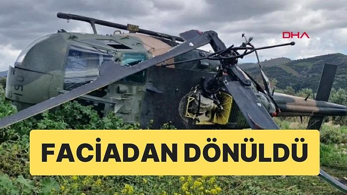 İzmir’de Askeri Helikopter Zorunlu İniş Yaptı: 1 Personel Yaralandı