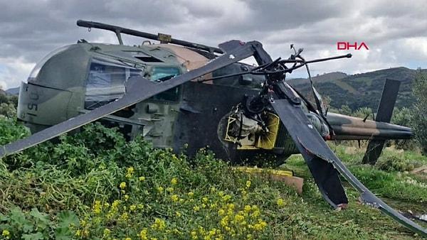 İzmir Çiğli 2. Ana Jet Üssü'nden havalanan askeri helikopterin, Urla ilçesine Bağlı Bademler köyünde boş bir araziye zorunlu iniş yaptığı, 1 personelin yaralandığı öğrenildi.