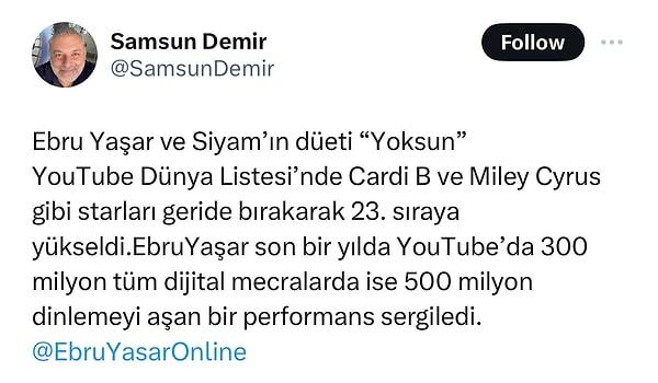 DMC Genel Müdürü Samsun Demir, sosyal medya hesabı X'ten yaptığı paylaşımda, bizleri gururlandırdı.👇