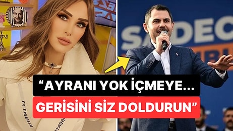 Seren Serengil İBB Başkan Adayı Murat Kurum'un "Ayranı Yok İçmeye" Gafını Paylaşıp Sonra Sildi!