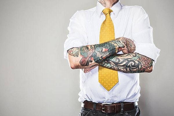 Among men, the most common area for tattoos is the arm.