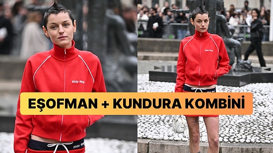 Bağcılar'a Gidecekken Yanlışlıkla Kendini Paris'te Bulan Emma Corrin'in Moda Haftası Kombini Hayatı Sorgulattı