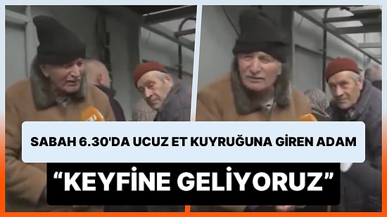 Sabahın 6 Buçuğunda Ucuz Et Kuyruğuna Giren Vatandaş: 'Keyfine Geliyoruz'