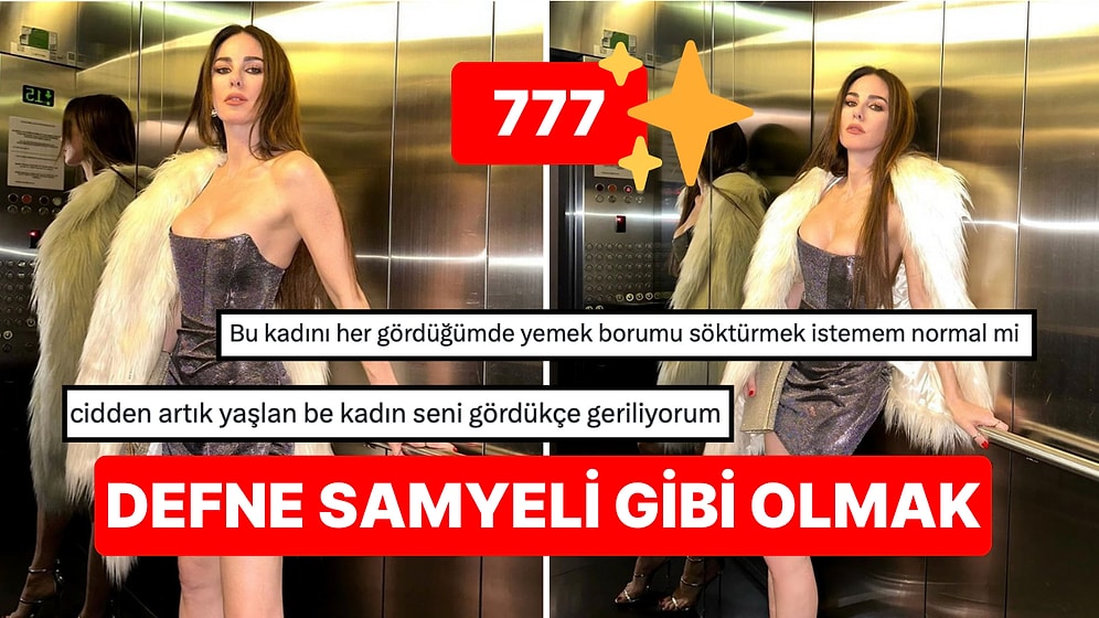Yıllara Meydan Okuyan Güzelliğiyle Meşhur Defne Samyeli'nin Asansör Pozları "Ne Yiyip Ne İçiyorsun" Dedirtti