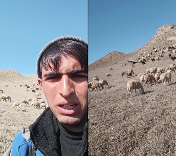 Suyunun eşeğin üzerinde olduğunu belirten Yunus Başak, eşeğin kendisinden kaçmasından dolayı su içemediği için isyan etti.