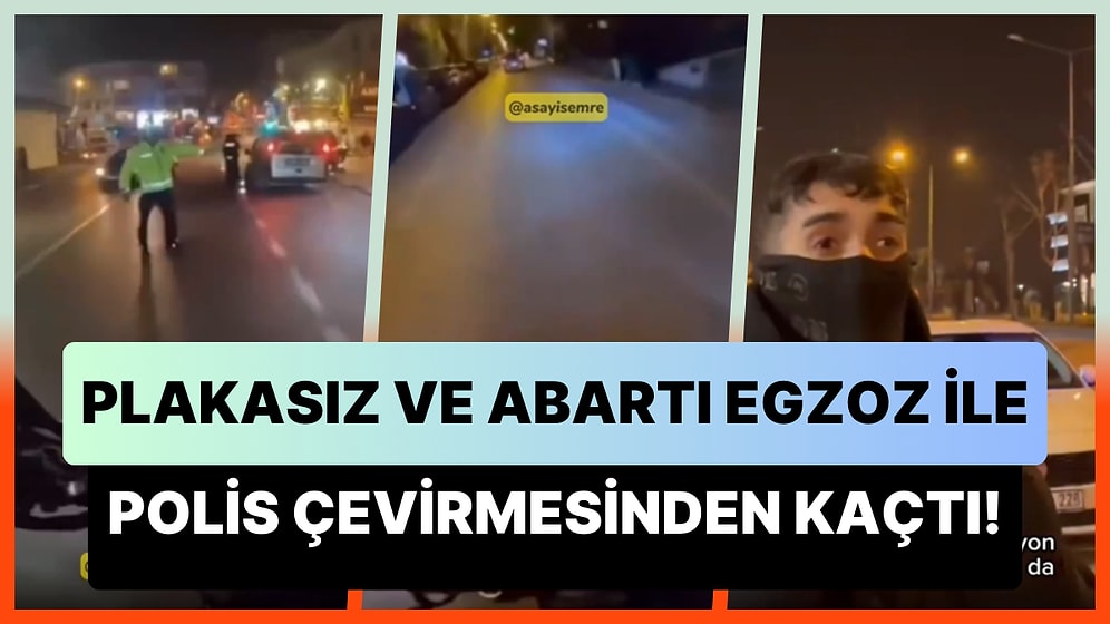 Plakasız ve Abartı Egzoz ile Polis Çevirmesinden Kaçan Motosikletli Genç Çorba İçerken Yakalandı