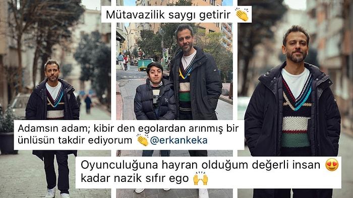 Erkan Kolçak Köstendil Sokak Fotoğrafçısının İsteğini Geri Çevirmeyerek Kameraya Poz Verdi!