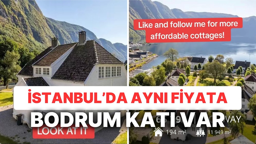 Hem Huzur Hem Ucuz! İstanbul'da Stüdyo Daire Parasına Norveç'te Deniz Manzaralı Villa