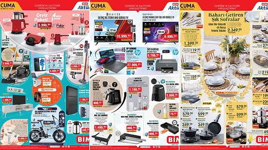 BİM'e Çeyiz Paketi Geliyor! 12 - 15 Mart 2024 BİM Aktüel Ürünler İndirim Kataloğu