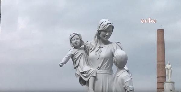 8 Mart Dünya Kadınlar Günü'nde Eskişehir'de açılışı yapılan 'Anne' heykeli sosyal medyada ilgi odağı oldu.