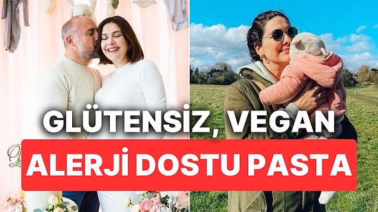 Bergüzar Korel 4 Yaşına Giren Çocuğunun Doğum Günü İçin Vegan, Glütensiz, Alerji Dostu Pasta Yaptı