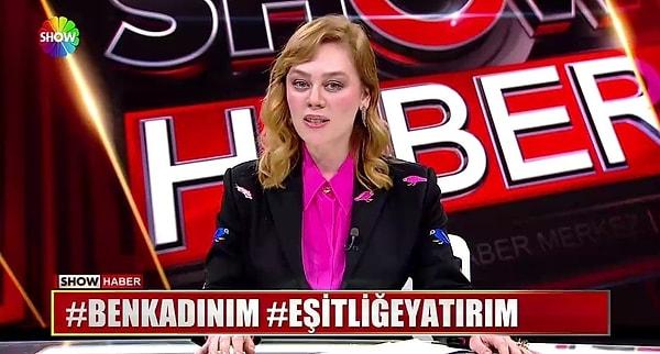 Birleşmiş Milletler Kadın Birimi Türkiye İyi Niyet Elçisi Demet Evgar, Show Ana Haber'i sunarak "Ben Kadınım ve Eşitliğe Yatırım" kampanyasını canlı yayında başlattı.