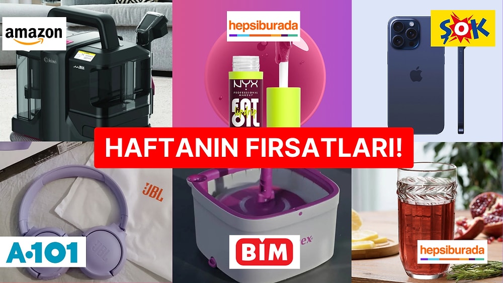 Haftanın Tüm İndirimleri Burada! Hepsiburada'dan Amazon'a Dikkat Çeken İndirimler ve Aktüel Katalogları