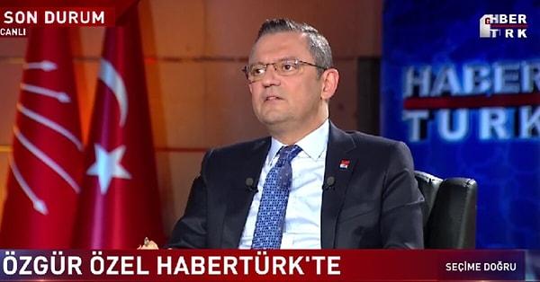 Habertürk'e konuk olan CHP Lideri partisinde yaşananlar hakkında konuştu. Özel, Burcu Köksal'ın konuşmasını seçim otobüsünde olduğu için duymadığını ifade etti ve şunları söyledi 👇