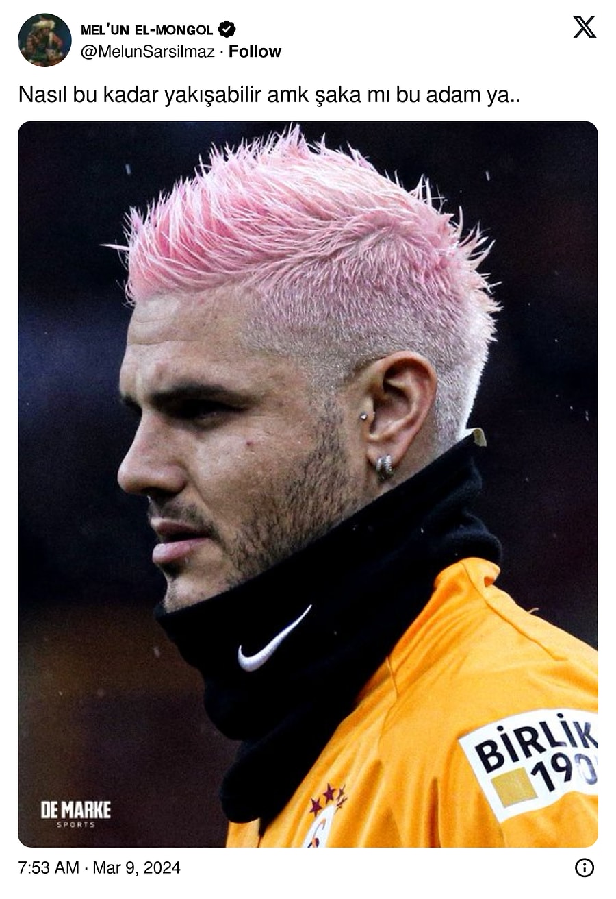 Saç Stiliyle Herkesin Diline Düşen Mauro Icardi Galatasaray Taraftarına ...