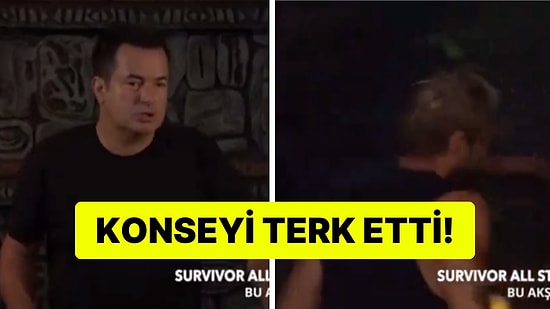 Survivor'da Acun Ilıcalı'nın Sözlerine Dayanamayan Yunus Emre Konseyi Terk Etti!