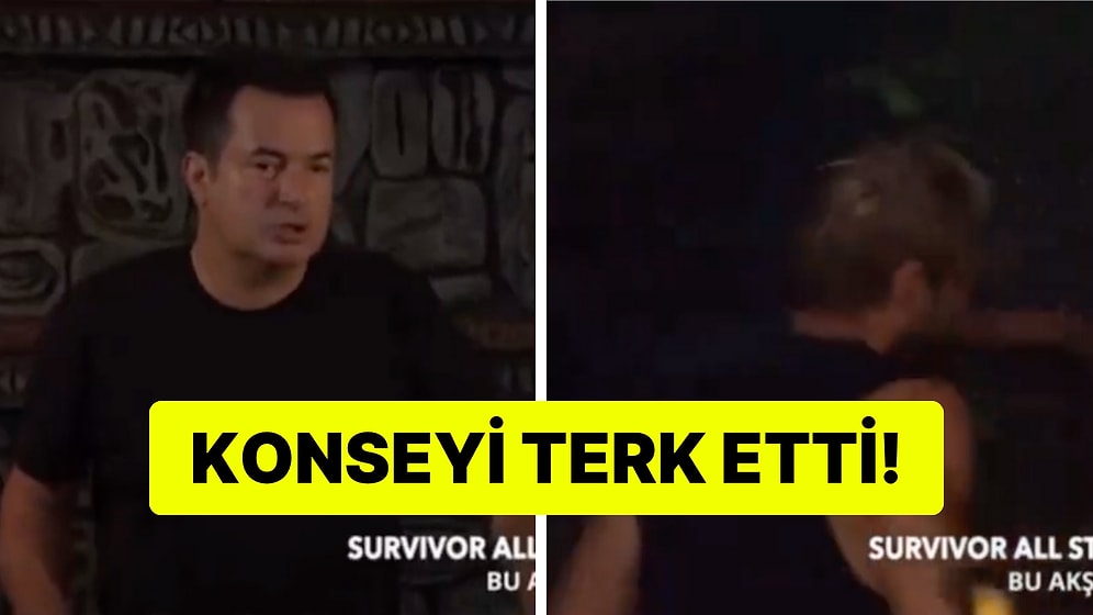 Survivor'da Acun Ilıcalı'nın Sözlerine Dayanamayan Yunus Emre Konseyi Terk Etti!