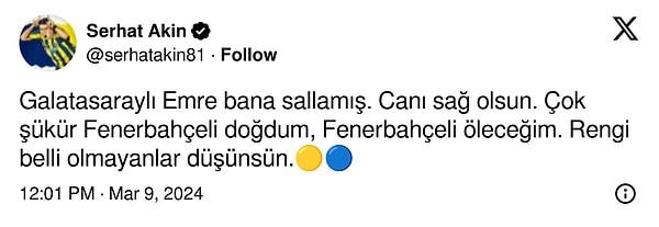 Serhat Akın, Emre Belözoğlu için "Galatasaraylı" dedi👇
