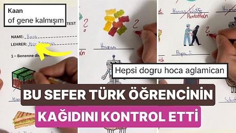 İlginç Not Verme Şekliyle Hepimizin Keşfetine Düşen Öğretmen Bu Sefer Türk Öğrencisinin Kağıdını Kontrol Etti