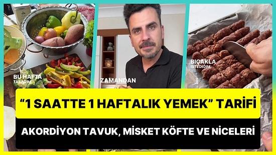 Sercan Çam'dan '1 Saatte 1 Haftalık Yemek'te Bu Hafta: Akordiyon Tavuk, Misket Köfte ve Niceleri