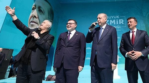 Aradan neredeyse bir yıl geçtikten sonra aynı sahnede tekrar buluşan Cengiz Kurtoğlu ve Cumhurbaşkanı Erdoğan'ın şarkıyı birlikte seslendirdiği anlar gündem oldu.