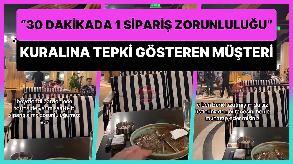 30 Dakikada 1 Sipariş Zorunluluğu: Zorla İkinci Siparişi Almak İsteyen Garsona Dersini Verdi!