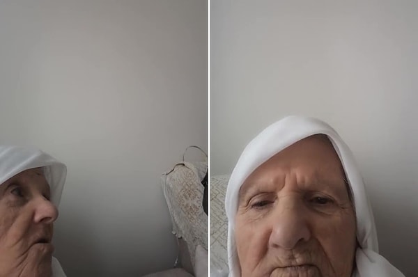 O kadın geleceği görmüş olacak ki teyze yanlışlıkla çektiği videoyu TikTok'ta paylaştı. O video ise 1.5 milyondan fazla izlendi.