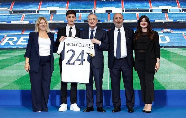 Gözbebeğimiz Arda Güler Real Madrid'e transfer olduğunda yanında yine ailesi vardı.