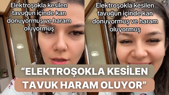 Bir Kadın Elektroşokla Kesilen Tavukların Haram Sayıldığını Öğrendiğini Takipçileriyle Paylaştı